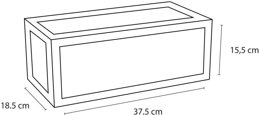 Differnz handdoekhouder voor fontein 37.5 x 18.5 cm powder coated steel mat zwart