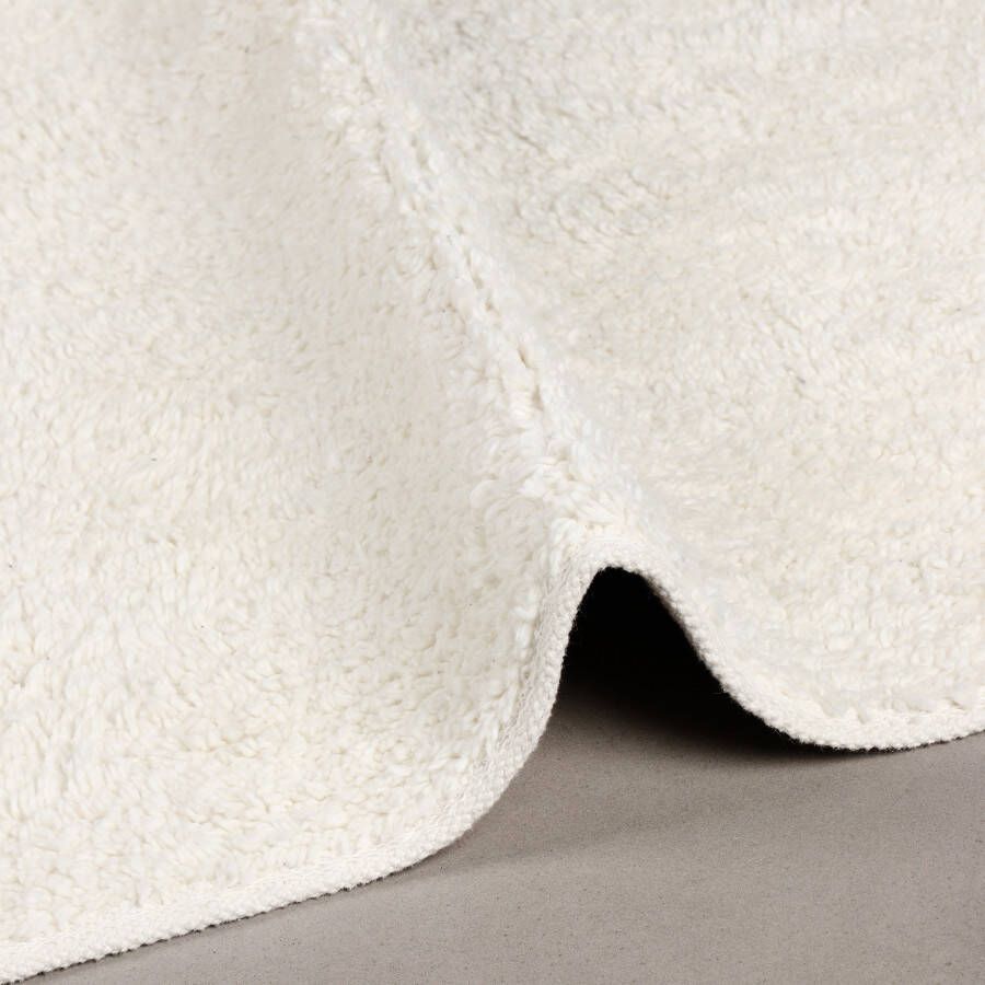 Differnz Initio badmat geschikt voor vloerverwarming 100% katoen 50 x 80 cm off white