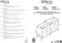 Differnz Industrial onderkast 140cm bruin licht - Thumbnail 5