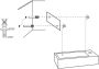 Differnz Ravo fonteinset 38.5x18.5x25cm Rechthoek 1 kraangat Recht matte zwarte kraan met zwart frame beton donkergrijs 38.402.05 - Thumbnail 2