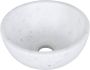 Differnz Ruz waskom 25x11.5cm milky marble marmer - Thumbnail 2