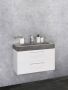 Differnz Somero badkamermeubelset FSC wastafel beton 60 cm hoogglans wit 36.104.90 - Thumbnail 3