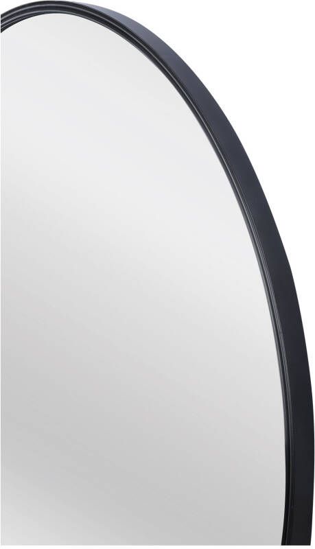 Differnz spiegel rond aluminium 65 x 65 cm zwart