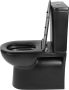 Differnz staand toilet Duoblok spoelrandloos met softclose en quickrelease zitting mat zwart 38.500.11 - Thumbnail 2