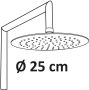 Differnz Topline doucheset met grote stortdouche en losse handdouche ABS 20 x 20 x 105 cm chroom - Thumbnail 3