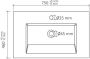 Differnz Industrial wastafel 75cm marmer - Thumbnail 4