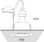 Glovalux Inbouwspot rond zwart IP54 - Thumbnail 3