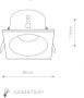 Glovalux Inbouwspot vierkant zwart IP54 - Thumbnail 2
