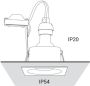 Glovalux Inbouwspot vierkant zwart IP54 - Thumbnail 3
