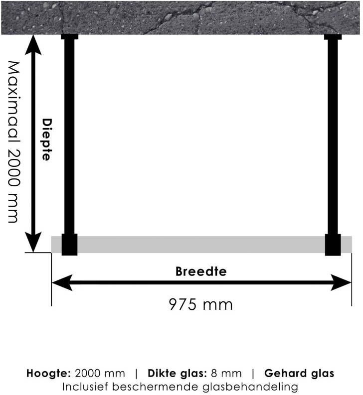 Just Creating Complete Profielloze Doorloopdouche 100 Goud geborsteld