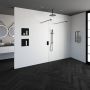 Saniclass Create inloopdouche vrijstaand 100x200cm profielloos met antikalk en 8mm veiligheidsglas geborsteld RVS 4JC7-100g - Thumbnail 6