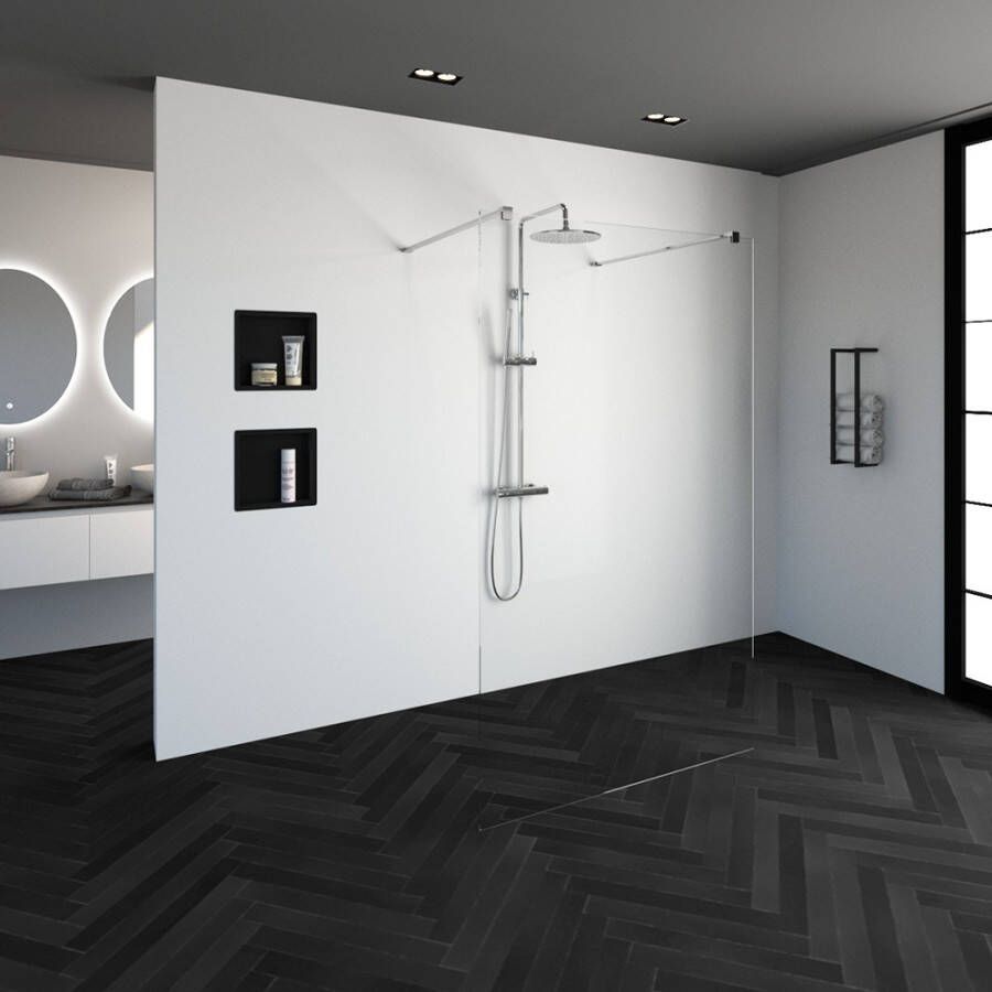 Just Creating Complete Profielloze Doorloopdouche 120 Chroom