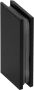 Brauer Create Inloopdouche 60x200cm profielloos antikalk 8mm veiligheidsglas zwart mat 4JC1-60a - Thumbnail 4