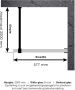 Brauer Create Inloopdouche 60x200cm profielloos antikalk 8mm veiligheidsglas zwart mat 4JC1-60a - Thumbnail 8