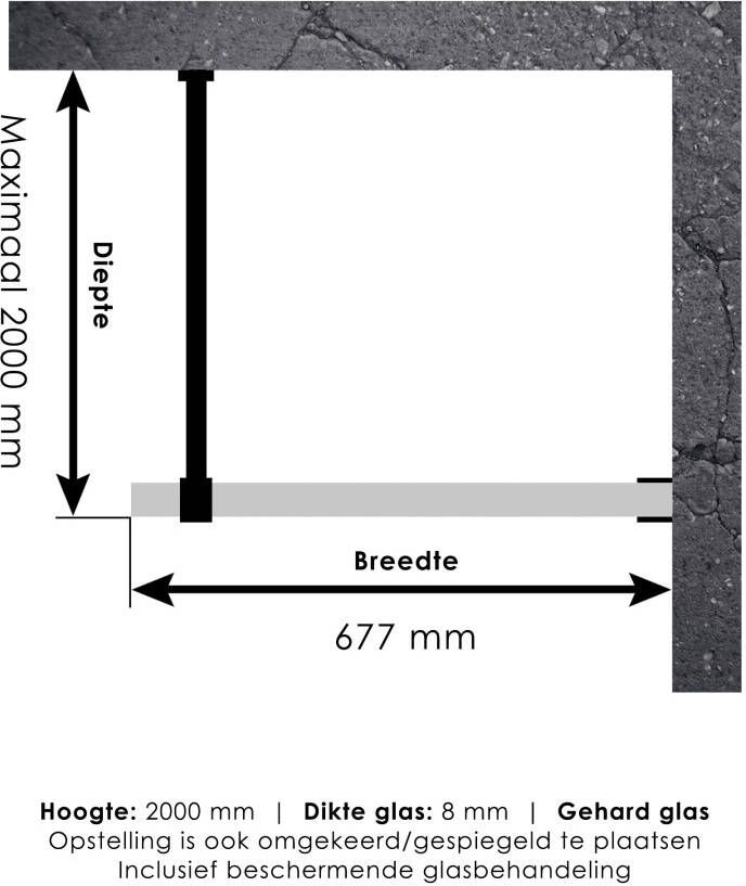 Just Creating Complete Profielloze Inloopdouche 70 Chroom