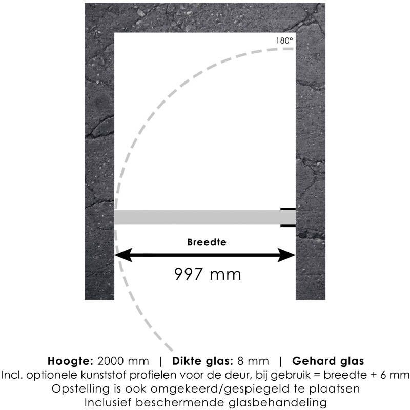 Just Creating Complete Profielloze Nisdeur 100 Gunmetal geborsteld