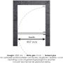 Brauer Void nisdeur helder glas 100x200 omkeerbaar incl. glascoating PVD RVS-kleurig geborsteld GS-VON1H100200NG - Thumbnail 8