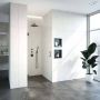 Brauer Create Douchedeur 100x200cm profielloos antikalk 8mm veiligheidsglas geborsteld RVS 4JC13-100G - Thumbnail 4