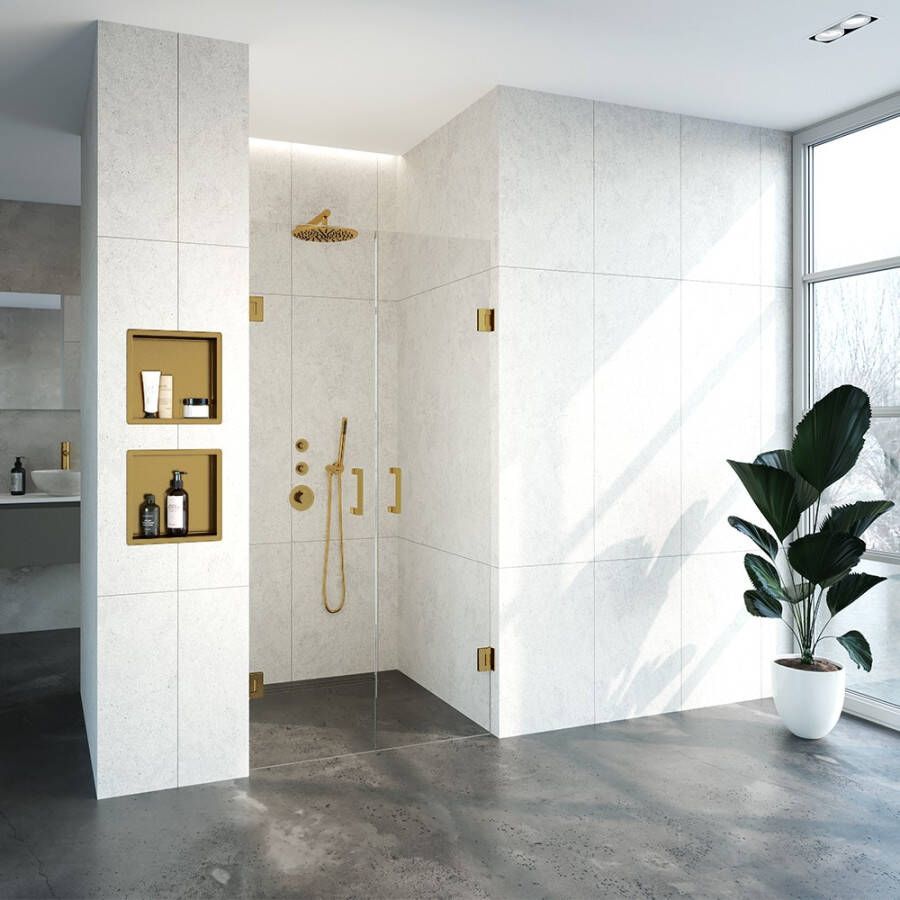 Just Creating Complete Profielloze Pendeldeuren 100 Goud geborsteld