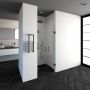 Brauer Create Pendeldeuren 60x200cm profielloos met antikalk en 8mm veiligheidsglas Goud geborsteld 4JC16-60U - Thumbnail 5
