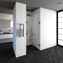 Saniclass Create Pendeldeuren 100x200cm profielloos met antikalk en 8mm veiligheidsglas Goud geborsteld 4JC16 - Thumbnail 5