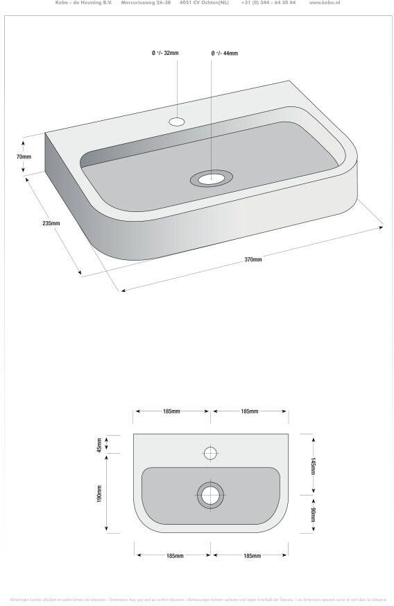 L&apos;aqua Fonteinset matsu Hardsteen half rond