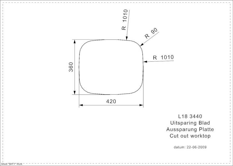 Reginox L18 3440 OKG spoelbak chrome