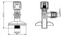 Riko Plumb Hoekstopkraan 3 8 bui.x10 zonder filter met rozet 33.3627 - Thumbnail 4