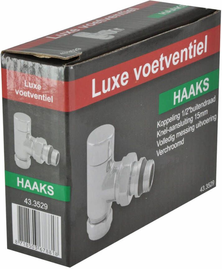 Riko luxe regeltee 1 2&apos;&apos;x15 (M22) knel haaks chroom