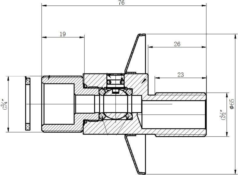 Riko Set afsluitbare s-kopp. 1 2x3 4+rozet chroom