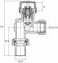 Riko thermostatische radiatorventiel 1 2&apos;&apos;x15mm axiaal mat-zwart 43.3692 - Thumbnail 2