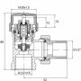 Riko thermostatische radiatorventiel 1 2&apos;&apos;x15mm haaks mat-zwart 43.3690 - Thumbnail 2