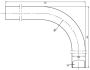 Wiesbaden Vloerbuizen Chroom 75x22x3 2 cm Lang - Thumbnail 4