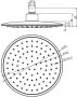 Wiesbaden Regendouche ABS hoofddouche Doorsnede 20cm Chroom Grijs - Thumbnail 3