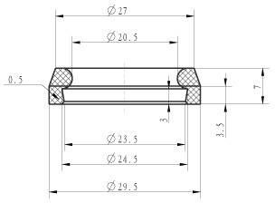 Wiesbaden Caral douchearm met plafondbevestiging 30 cm chroom