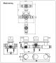 Xellanz Wiesbaden Caral inbouwthermostaat 3 weg rond chroom 29.3963 - Thumbnail 2