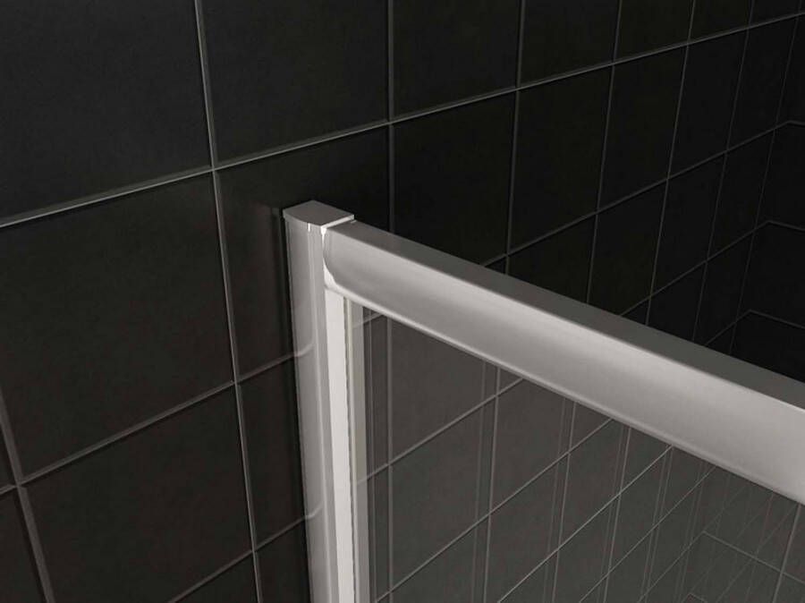 Wiesbaden Eco hoekinstap douchecabine 5mm 800x800x1900 helder glas