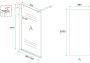 Diamond Line Inloopdouche Eco 140x200cm Antikalk Helder Glas Chroom Profiel 8mm Veiligheidsglas Easy Clean - Thumbnail 11