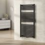 Wiesbaden Elara handdoekradiator middenonderaansluiting 1185x600 mm 830w mat zwart - Thumbnail 5