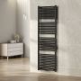 Wiesbaden Radiator Elara 181 7x45 cm Midden-Onder Aansluiting Mat Zwart (830 Watt) - Thumbnail 6