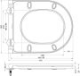 Wiesbaden Flatline toiletzitting met softclose en quick-release 36 x 43 cm mat zwart - Thumbnail 4