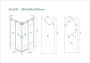 Wiesbaden Douchecabine Vierkant Schuifdeur 90x90x200cm Antikalk Helder Glas Chroom Profiel 8mm Veiligheidsglas Easy Clean - Thumbnail 9