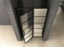 Wiesbaden Douchedeur Nisdeur Horizon Links Rechts met Vaste Wand 130cm Antikalk Helderglas Mat Zwart Profiel en 8mm Veiligheidsglas - Thumbnail 4
