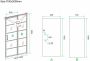 Wiesbaden Douchedeur Nisdeur Horizon Links Rechts met Vaste Wand 130cm Antikalk Helderglas Mat Zwart Profiel en 8mm Veiligheidsglas - Thumbnail 6
