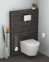 Wiesbaden Toiletrolhouder Inbouw Reserve 14x66x12cm Mat Zwart - Thumbnail 3