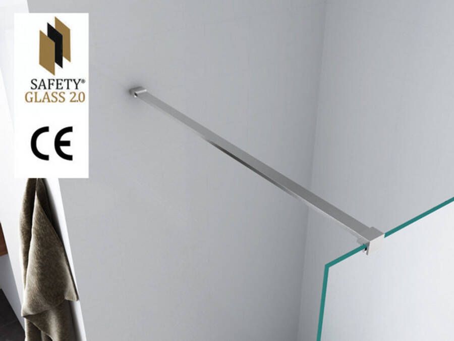 Wiesbaden inl.douche Safety Glass 10mm NANO 800x2000