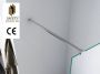 Wiesbaden Graffic inloopdouche 1000 x 2000 x 10 mm nano safety glass folie helder glas chroom 20.3757 - Thumbnail 6