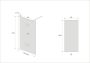 Wiesbaden Inloopdouche Miami 100x200cm Antikalk Rookglas Chroom Profiel 10mm Veiligheidsglas Easy Clean - Thumbnail 4
