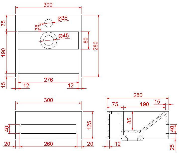 Wiesbaden Julia fontein Solid surface 30 x 28 x 12 5 cm mat wit