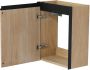 Wiesbaden Toiletmeubel Onderkast Lotus 40x50x21.8cm MDF Naturel Eik Mat Zwart Softclose Greeploos - Thumbnail 2